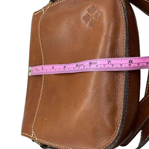 Patricia Nash Brown Tooled Leather Flap Front Western Saddle Crossbody Bag Purse - Picture 10 of 13